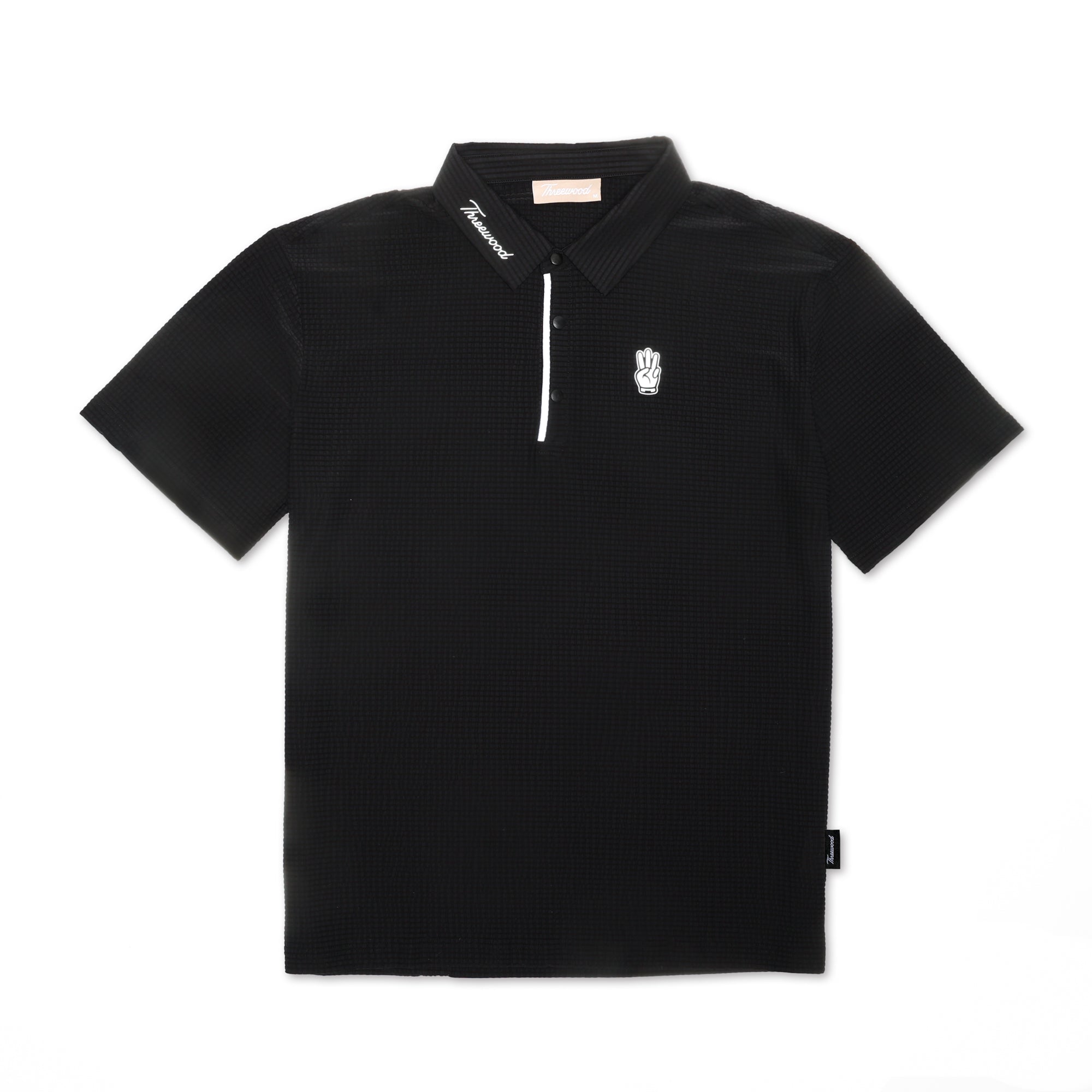 Men's Grid Polo - Black