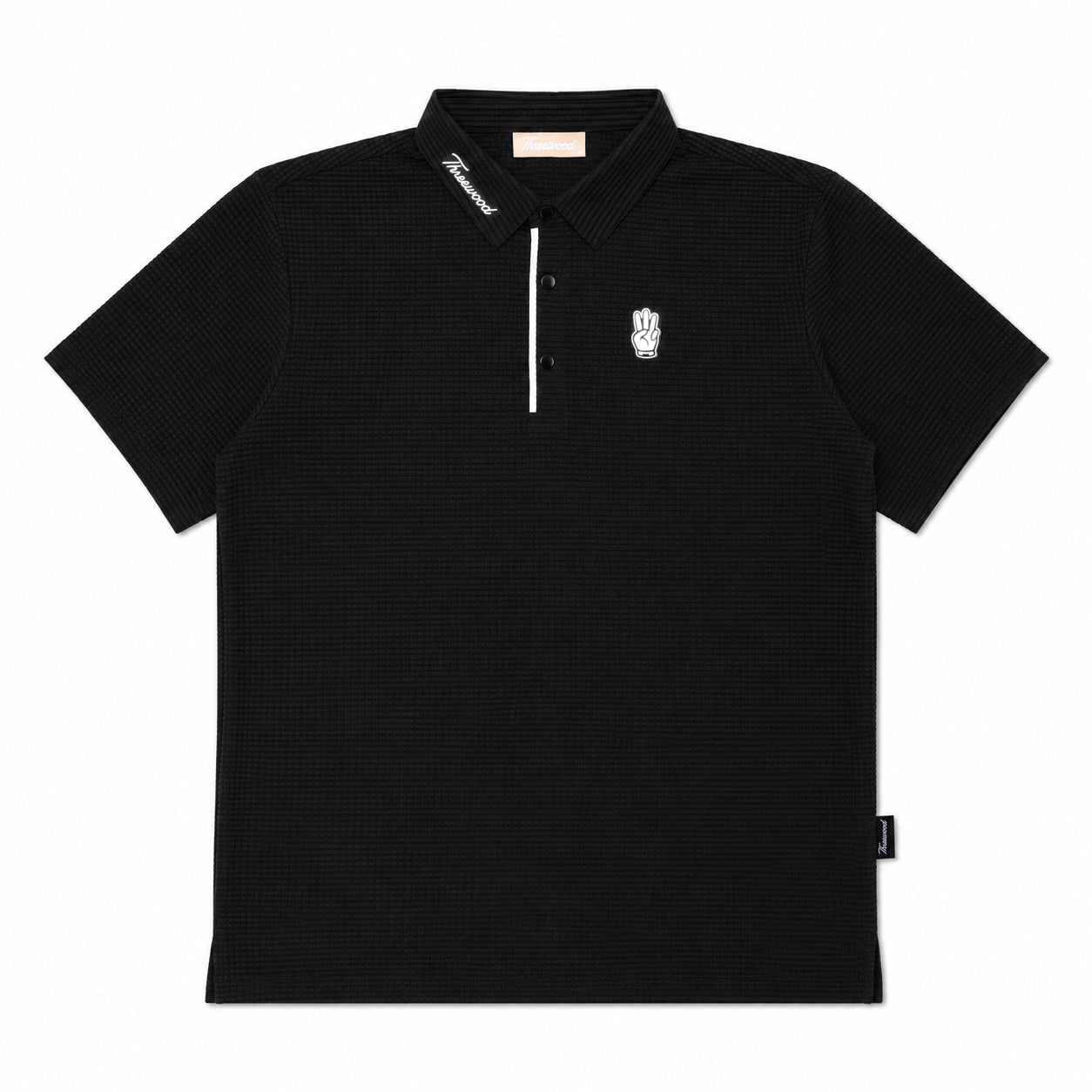 Men's Grid Polo - Black