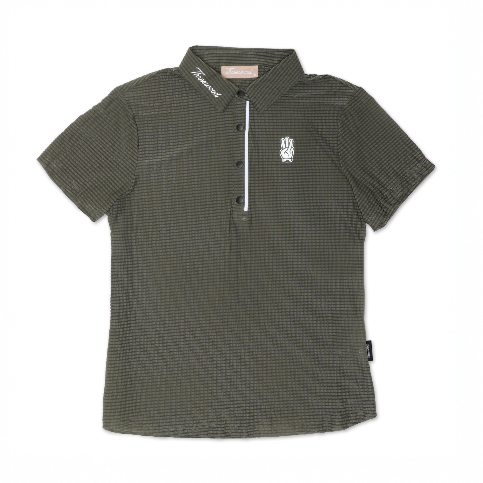 Women's Grid Polo - Forest